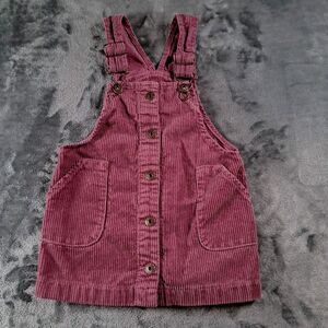 Oshkosh Overall Dress Baby 18Mo Pink Corduroy